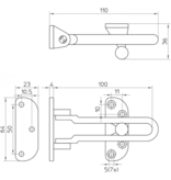 Nemef Nemef kierstandhouder verchroomd 2829/9