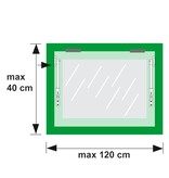 AXA AXA 20EX telescopische raamuitzetter grijs 20cm naar buiten draaiend  - Copy