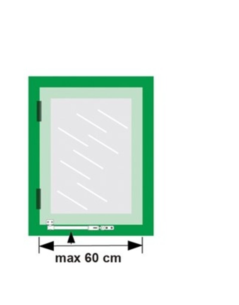 AXA AXA 30IN telescopische raamuitzetter grijs 30cm naar binnen draaiend
