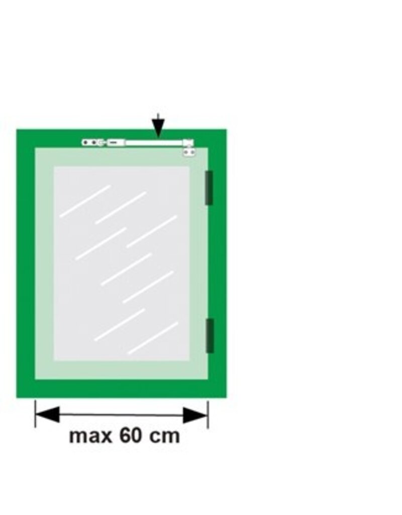 AXA AXA 30IN telescopische raamuitzetter grijs 30cm naar binnen draaiend