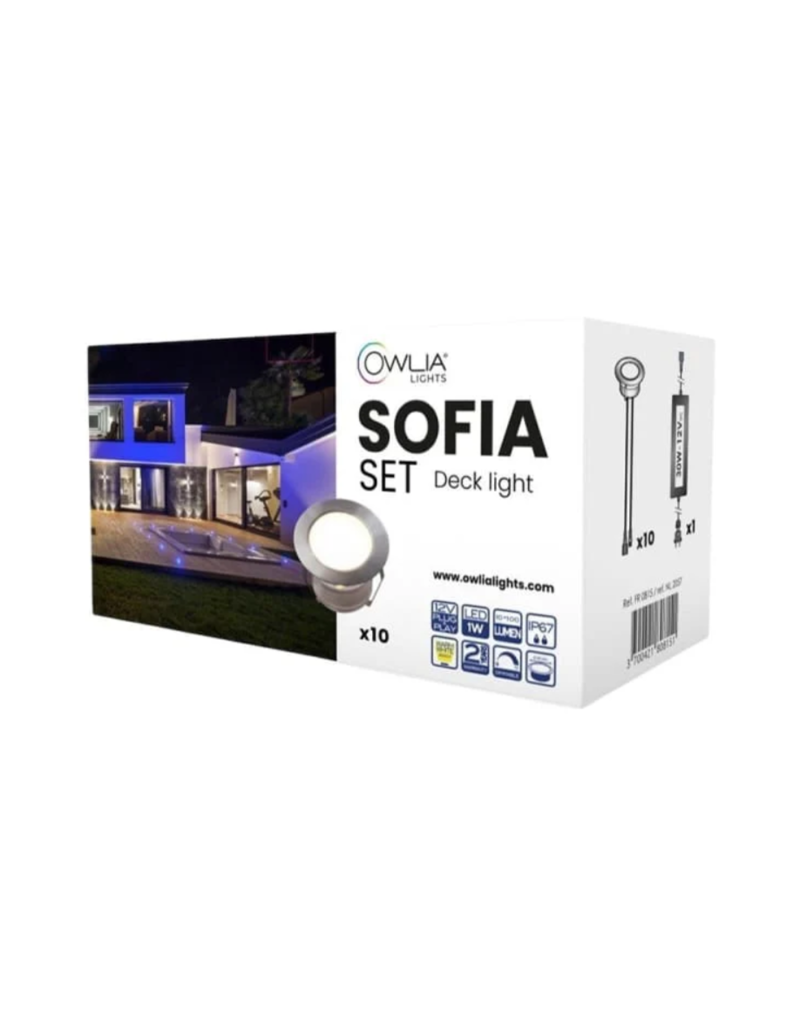 Owlia Owlia SOFIA 10-delige LED terrasverlichtingsset | Warm wit licht