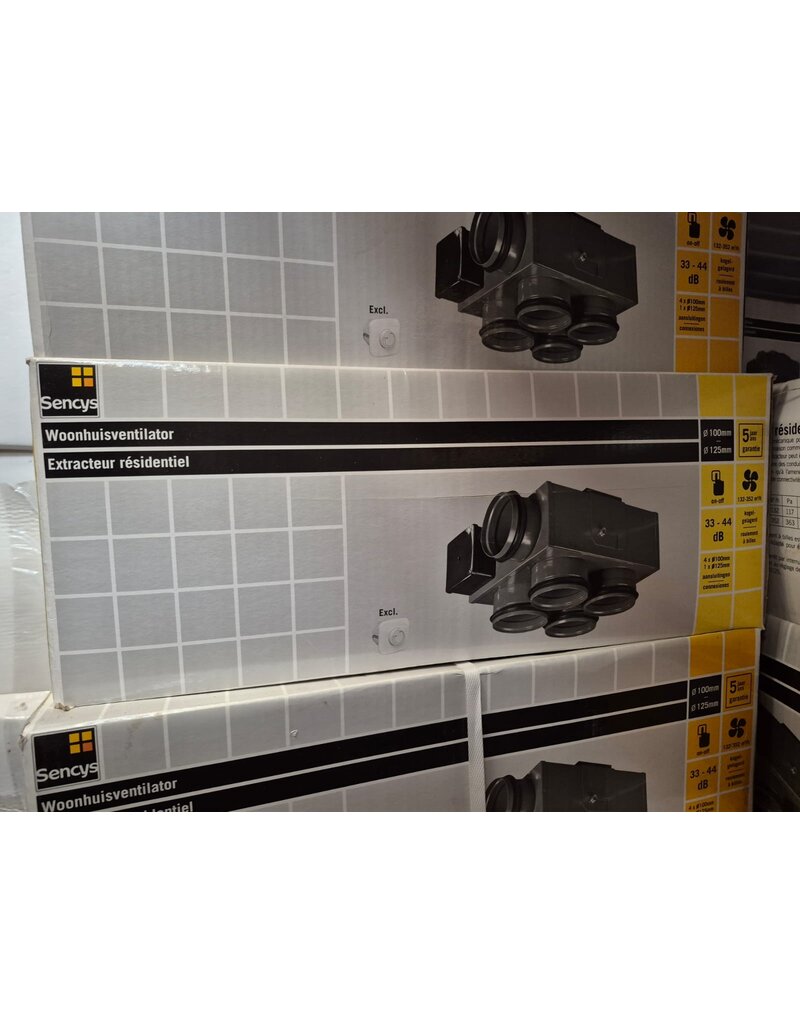 Sencys Sencys woonhuisventilator 2x Ø125 + 4x Ø100 CE
