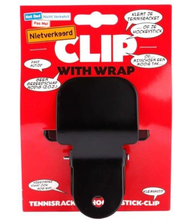 Fietsclip Hockeystick Zwart