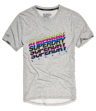 Superdry Superdry Sport Training Graphic Tee Grey