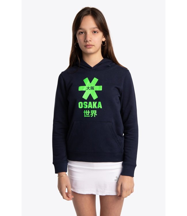 Osaka Deshi Hoodie Green Star - Navy