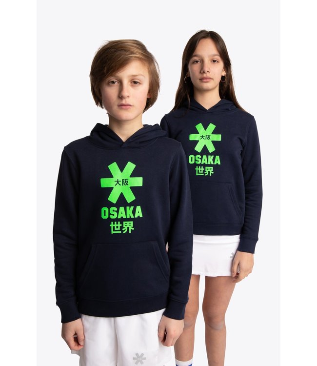 Osaka Deshi Hoodie Green Star - Navy
