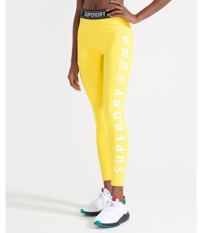 Superdry Sport Training Legging Yellow