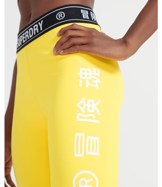 Superdry Sport Training Legging Yellow