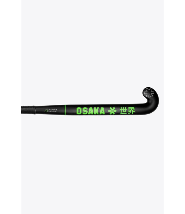 Osaka Pro Tour 10 Grow Bow Junior Hockeystick Black - Green