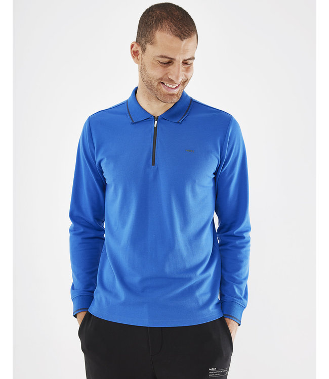 Mexx Sport Longsleeve Polo Kobalt