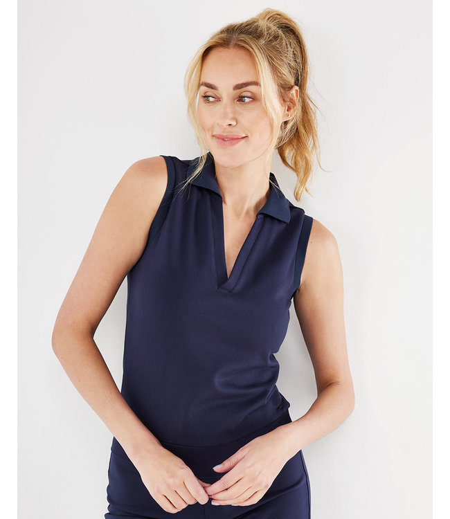 Mexx Sport Sleeveless Polo Navy