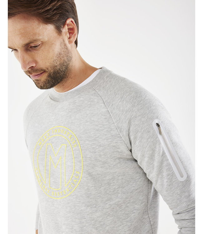 Mexx Sport Logo Crewneck Sweater Grey