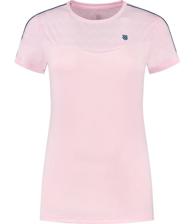 K-SWISS HYPERCOURT ROUND NECK MESH TEE Pink
