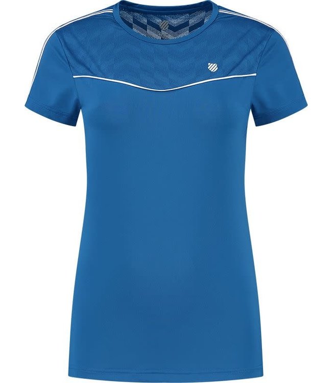 K-SWISS HYPERCOURT ROUND NECK MESH TEE Navy