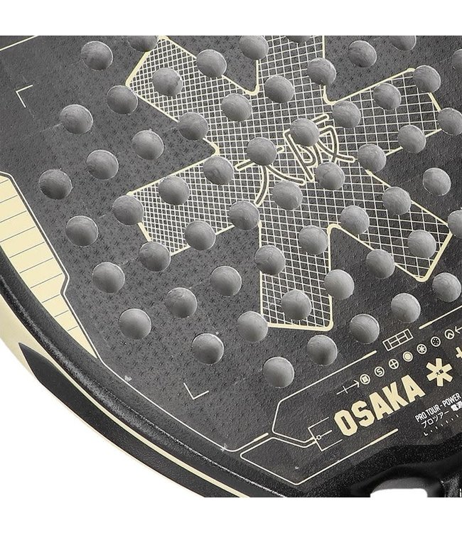 Osaka Pro Tour Padelracket Black - Sand
