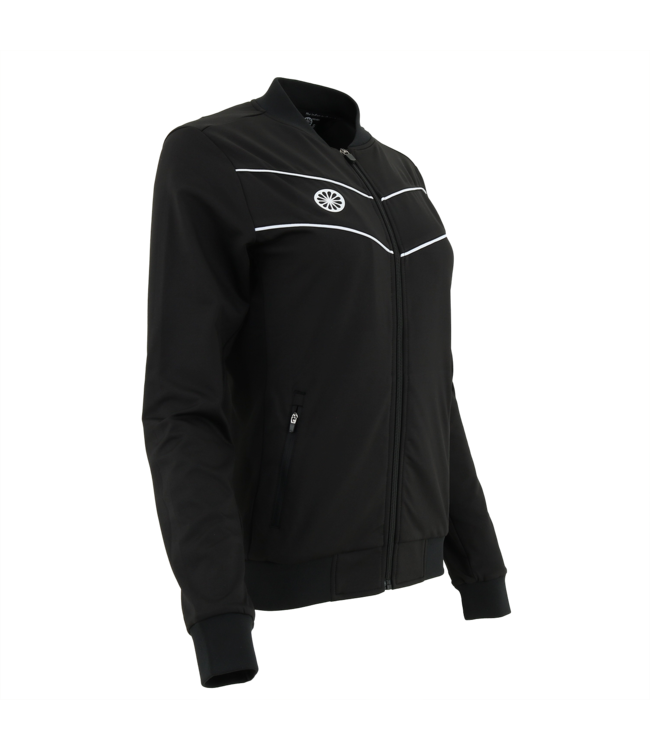 Indian Maharadja Baroda Women Chevron Jacket Black