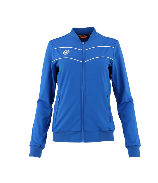 Indian Maharadja Baroda Women Chevron Jacket Cobalt