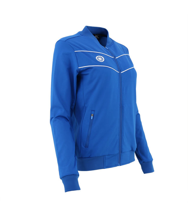 Indian Maharadja Baroda Women Chevron Jacket Cobalt