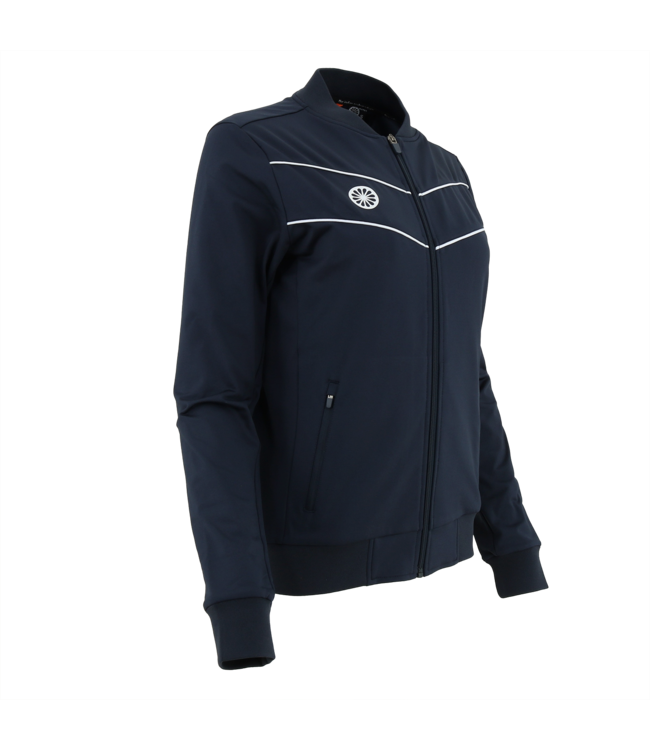 Indian Maharadja Baroda Women Chevron Jacket Navy