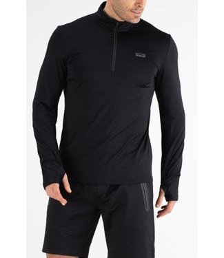 Sjeng Sports Sjeng Running Stormy Halfzip Tee Black