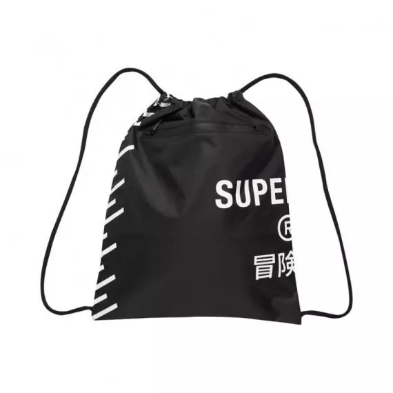 Superdry Sport Core Sport Drawstring Bag Black Tennis Store NL