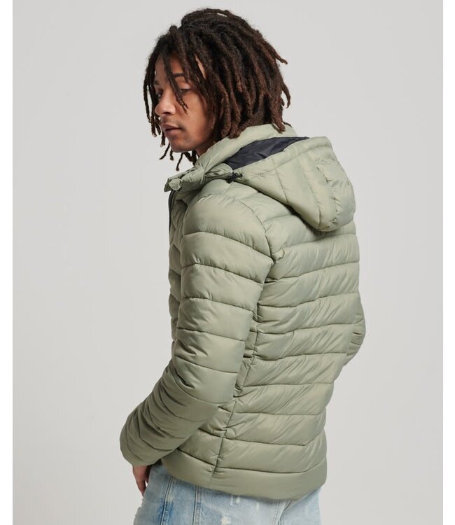 Superdry Sport Classic Fuji Puffer Jacket Men Khaki