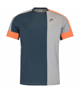 Head Head Padel Tech T-Shirt Grey - Orange