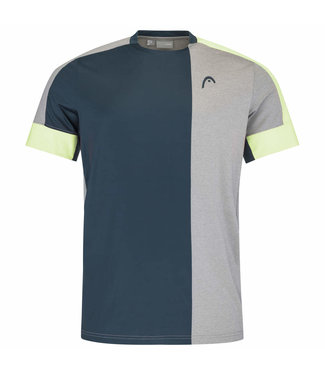 Head Head Padel Tech T-Shirt Grey - Lime