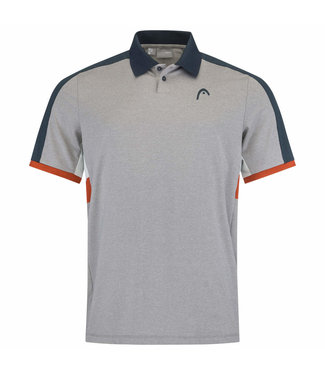 Head Head Padel Tech Polo Grey - Orange