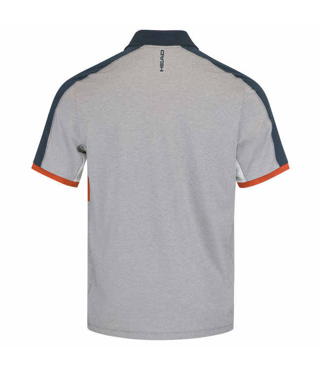 Head Padel Tech Polo Grey - Orange