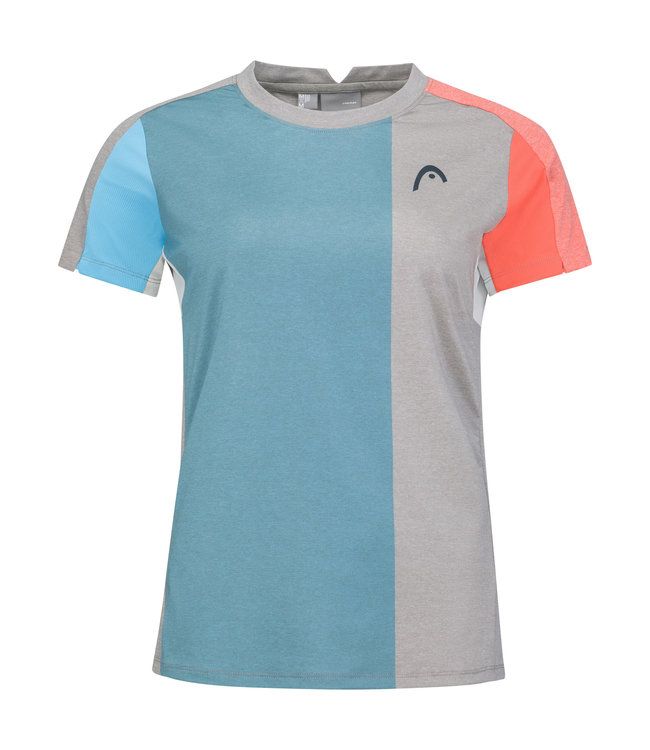 Head Padel Tech T-Shirt Women Grey - Orange