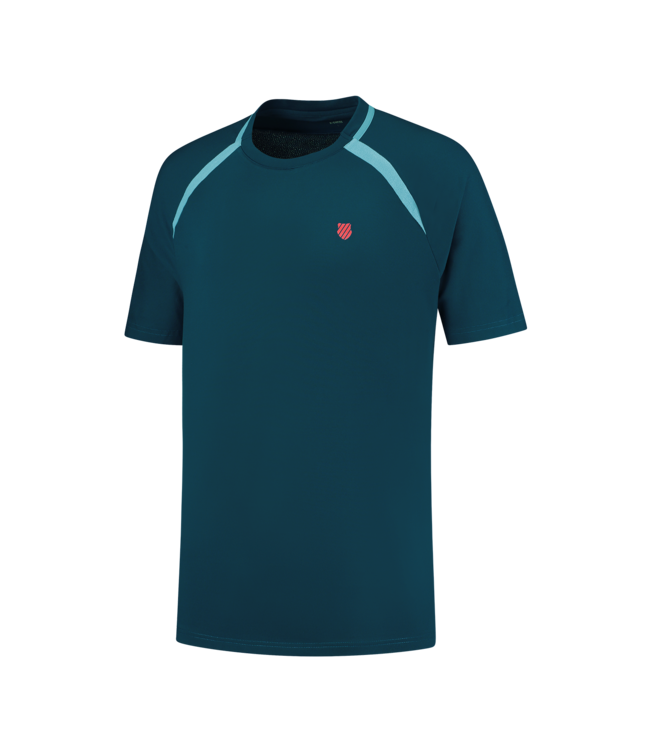 K-Swiss Hypercourt Mesh Crew 2 Tee Blue Opal