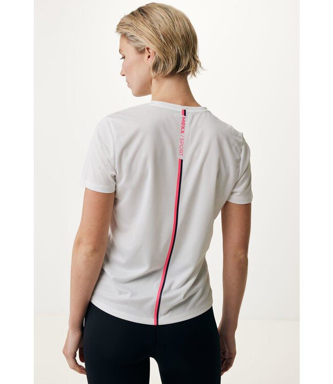 Mexx Sport T-Shirt with back detail Off White