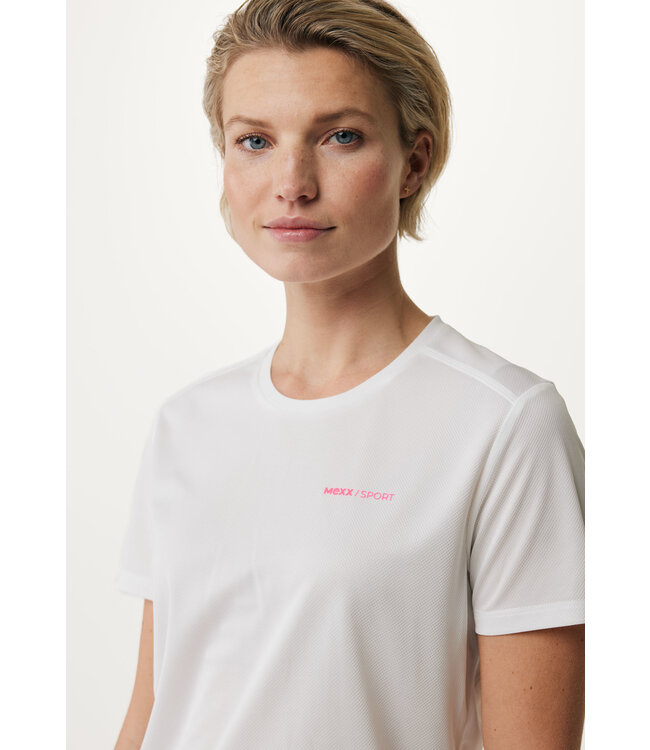 Mexx Sport T-Shirt with back detail Off White