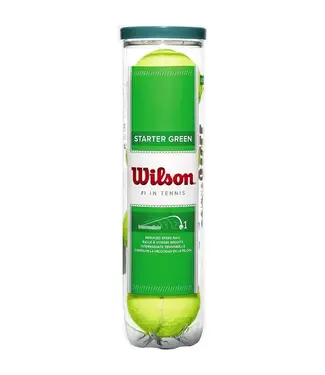 Wilson Wilson Starter Stage 1 Groen Tennisballen 4 stuks