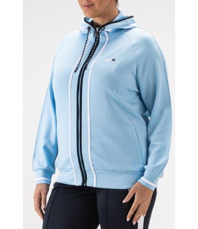 Sjeng Fathia Plus Hooded Lady Jacket Blue Bell