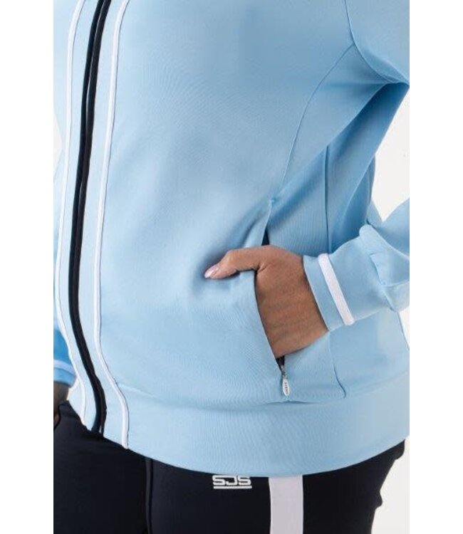 Sjeng Fathia Plus Hooded Lady Jacket Blue Bell