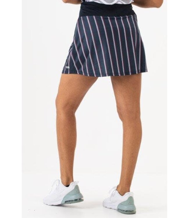 Sjeng Leanne Skort Navy Strippes