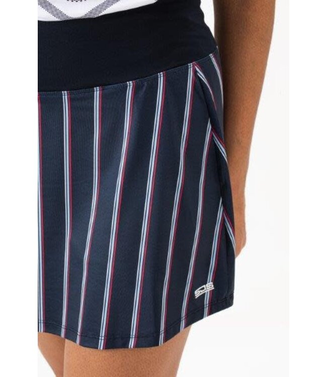 Sjeng Leanne Skort Navy Strippes