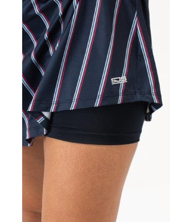 Sjeng Leanne Skort Navy Strippes