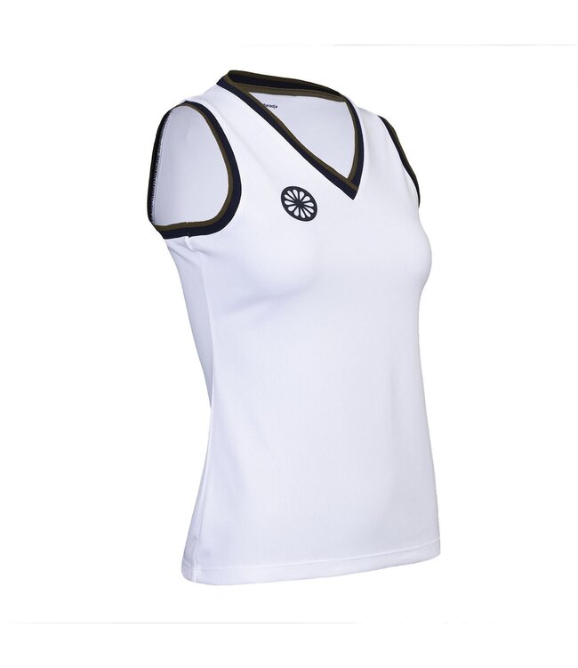 Indian Maharadja Kadiri Pique Tank White