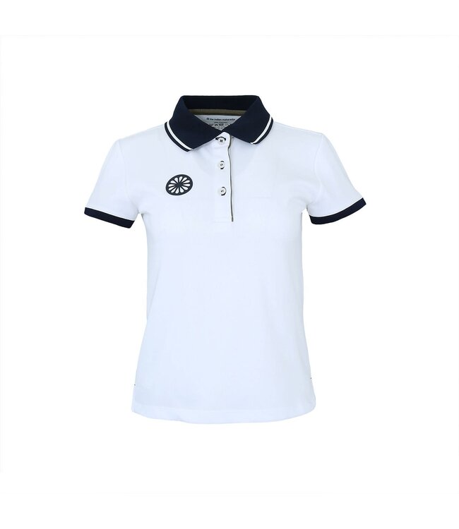 Indian Maharadja Kadiri Pique Polo Women White