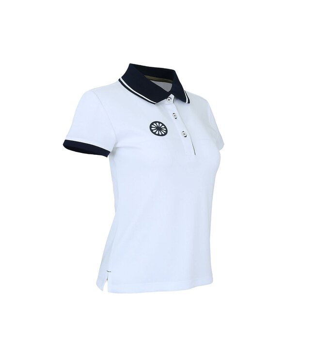Indian Maharadja Kadiri Pique Polo Women White