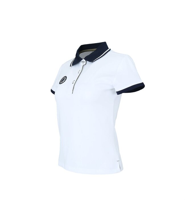 Indian Maharadja Kadiri Pique Polo Women White