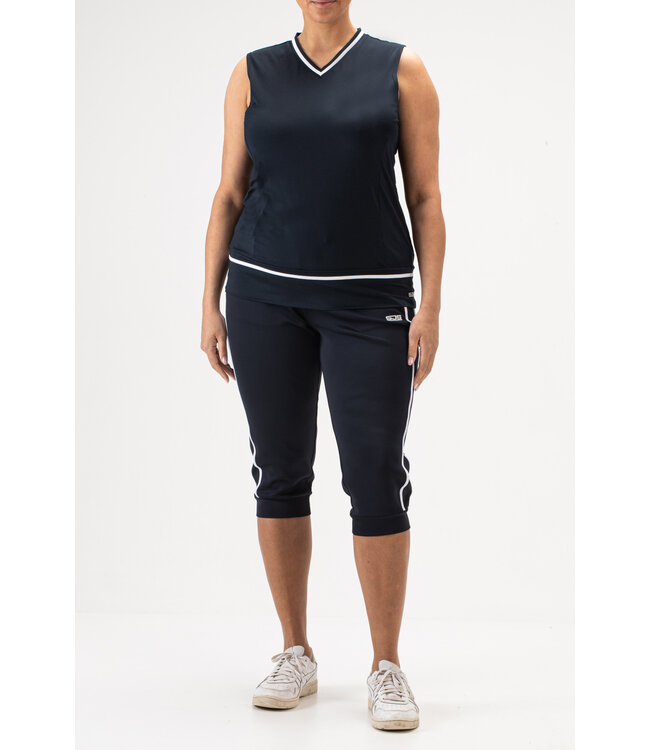 Sjeng Jayda Plus Sleeveless Top Navy