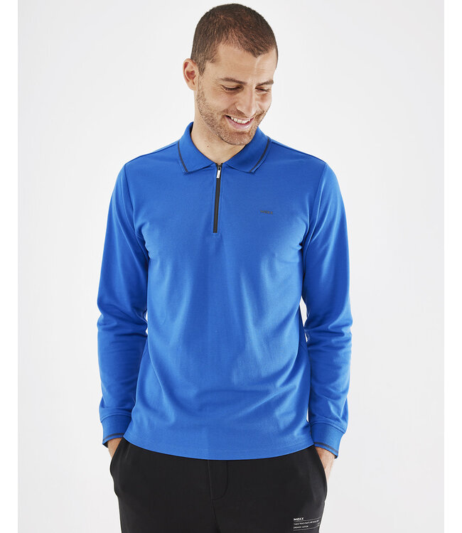 Mexx Sport Longsleeve Polo Kobalt