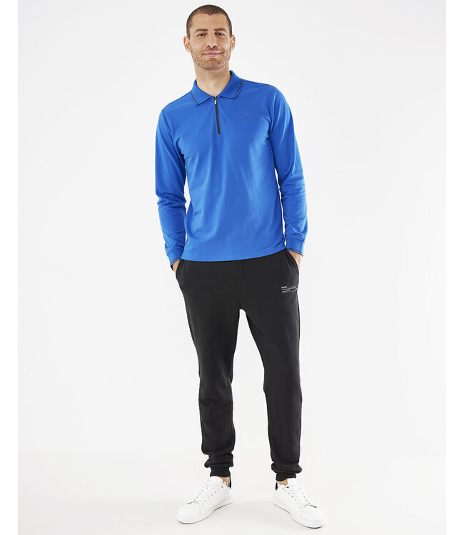 Mexx Sport Longsleeve Polo Kobalt