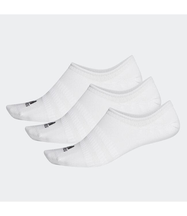 Adidas No Show Socks 3 Pack White