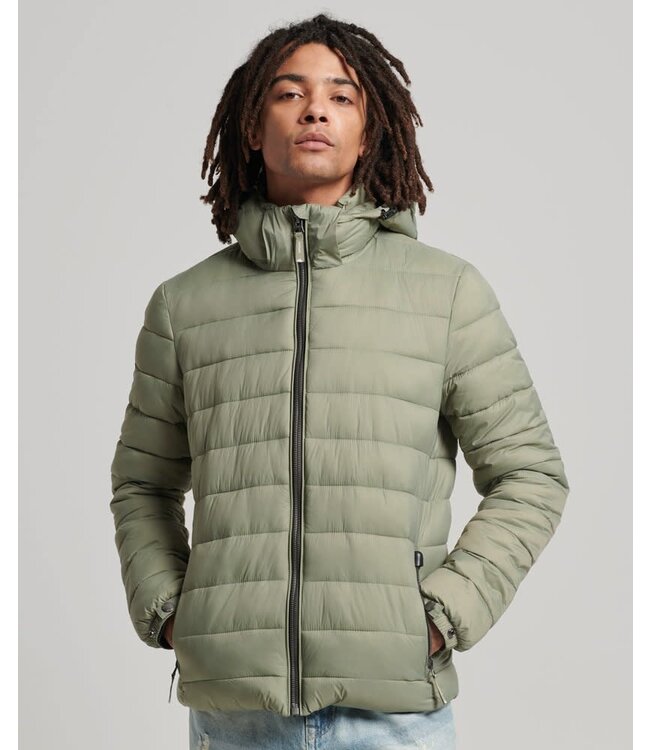 Superdry Sport Classic Fuji Puffer Jacket Men Khaki