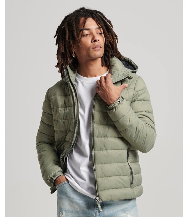 Superdry Sport Classic Fuji Puffer Jacket Men Khaki